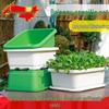 Durable Large Rectangular Plastic Vegetable Growing Pot for Balconies