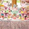 3 Tier Pink Bow Cake Stand Coquette Bow Party Birthday Cake Stand Decorations Pink Dessert Tower for Wedding Garden Birthday Party Supplies