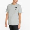 Puma Ami Paris X  SS22 Embroidered Heart Casual Crew Neck Short Sleeve T-Shirt Men Tops Grey 534070-04