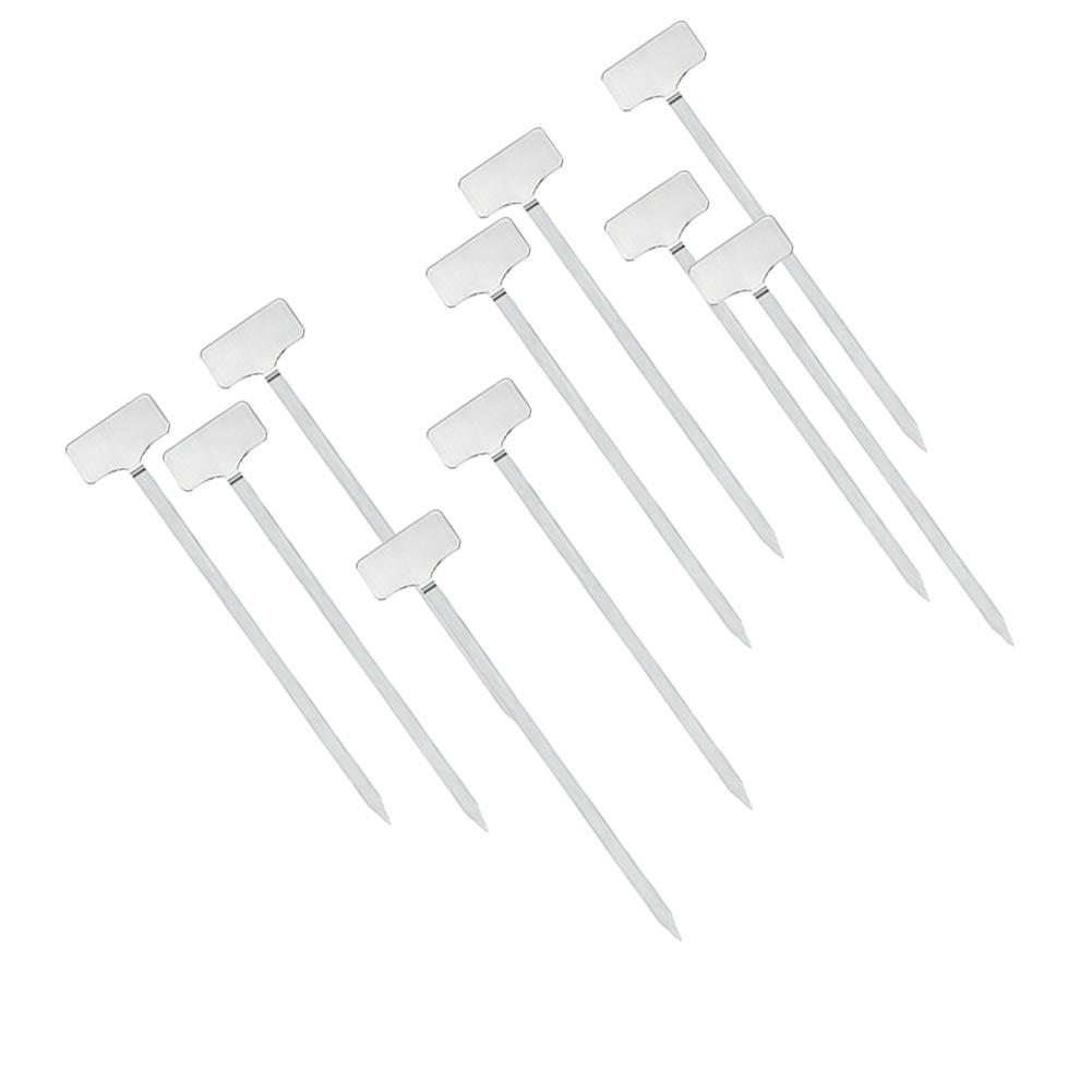 12pcs Plant Label Kit 201 Stainless Steel Garden Plant Label Set With Plastic Stakes For Marking Flowers Vegetables Herbs