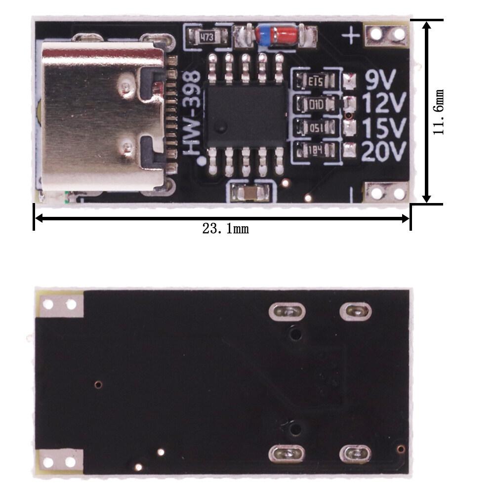 Modul USB-C PD Trigger Board Modul PD/QC Decoy Board Rychlé nabíjení USB Type-c na 12V vysokorychlostní nabíječka Modul Boost dodávky energie