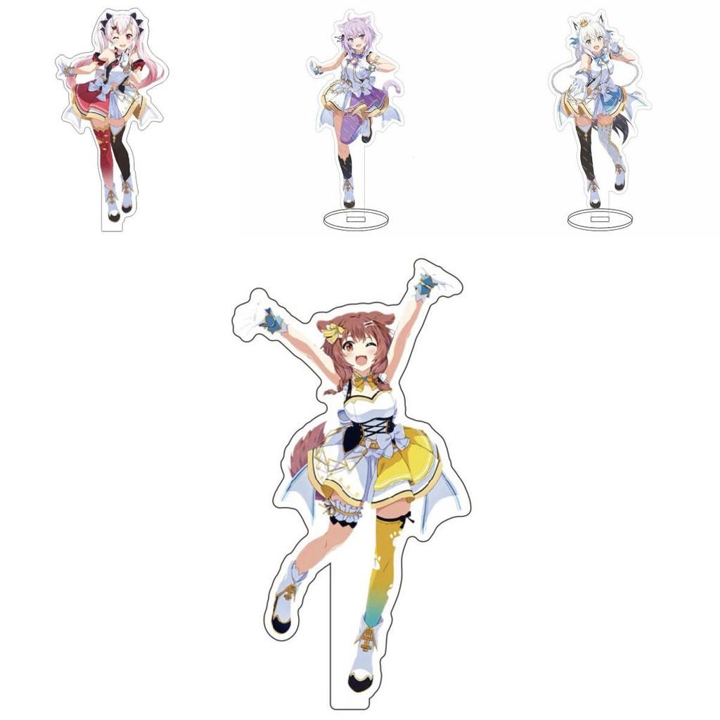 Hololive Vtuber Acrylic Stand Adorable Desktop Decor Featuring Fubuki Okayu Ayame Subaru Matsuri