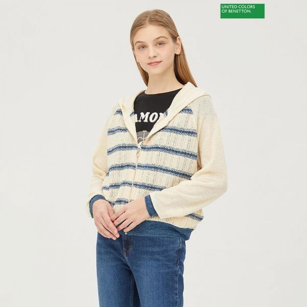

Кардиган на молнии с капюшоном Benetton Bakc59431 RD_red/OS