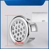 2PCs for Bathtub & Lavabo Drain Gang Cover Bathroom Sink Hole Cover - 22-24mm Electroplated Overflow Ring Plastic Basin Trim Cap