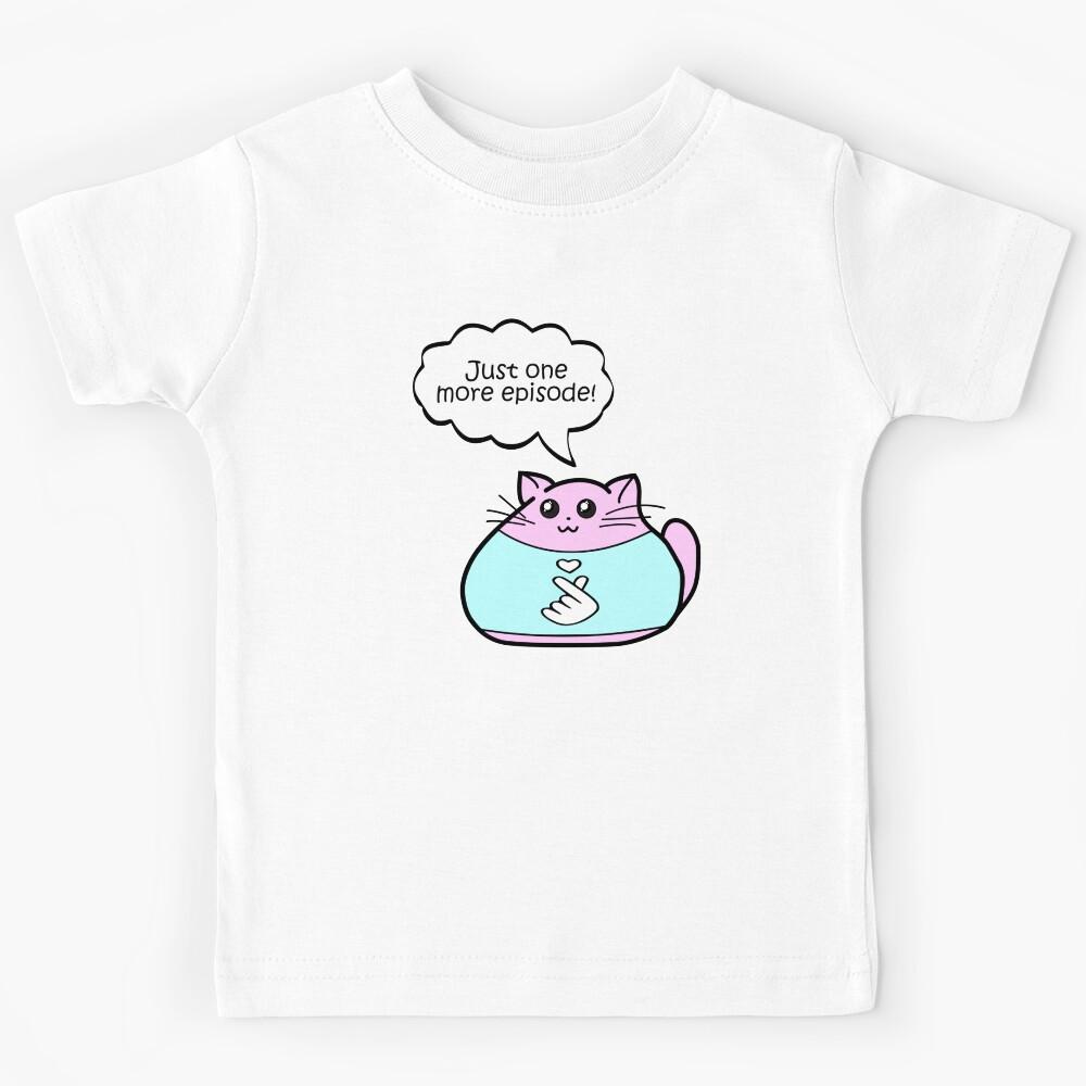 KDrama - Just One More Episode - Kawaii Cat Kids T-Shirt 120