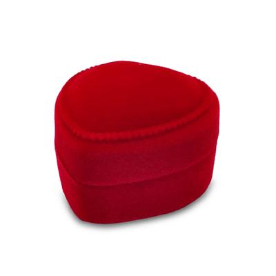 Valentines Day Gift Red Heart Shape Ring Box Proposal Wedding Ceremony Velvet for Case for Ring Earring Jewelry