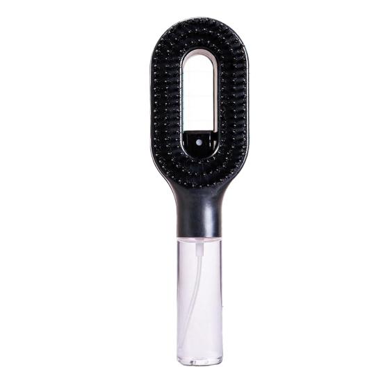 

2-In-1 Misting Hair Brush with Built-In Water Spray Curly Wavy Straight Hair Detangling Wet Dry Hairbrush Travel Friendly Anti-Frizz Hair Comb
