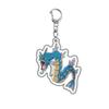 Kawaii  Acrylic Keychains Pikachu Rowlet Mewtwo Gengar Eevee Squirtle Lucario Gyarados Psyduck Keyrings Pendants Figure
