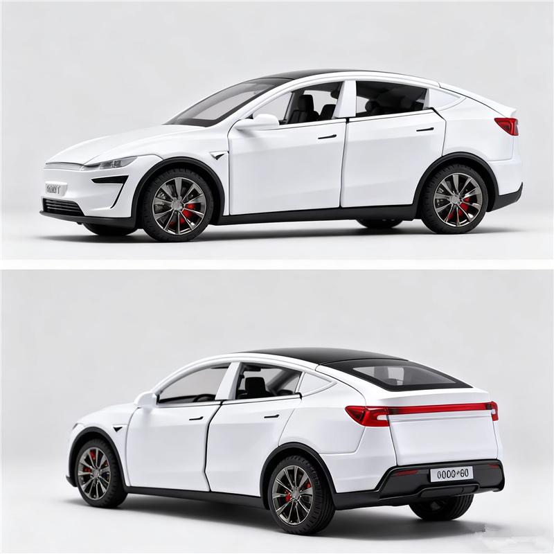 1:32 2025 Model Y SUV Legierung Auto Modell Diecasts Metall Neue Energie Fahrzeuge Auto Modell Hohe Simulation Ton und Licht Kinder Spielzeug Geschenk