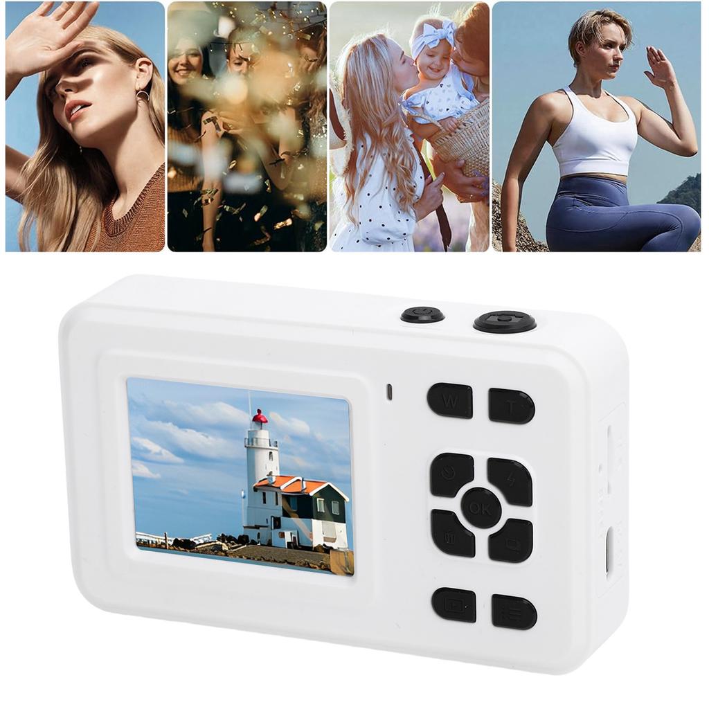 1080P 48MP Digital Camera Auto Camera with 5X Digital Zoom 2.0 Inch Display for Travel Photography
