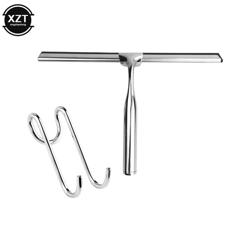 Glass Clean Scraper Washing Wiper Shower Squeegee Hanger Floor Window Cleaning Household Water Wall Hanging Mirror with Handle