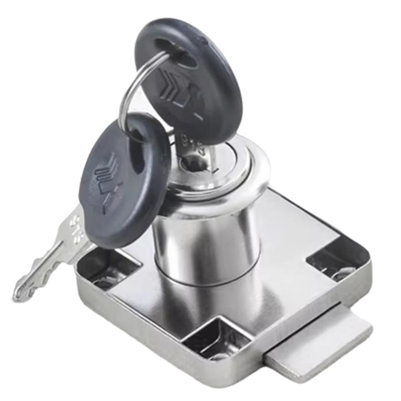 

ABGR-Office Desk Drawer Lock Zinc Alloy Anti Theft For Furniture Cabinet Door Lock File Cabinet Lock Same Key