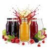 5x KUBUŚ Juice Bottle 330ml SET GLASS BOTTLES WITH CAP