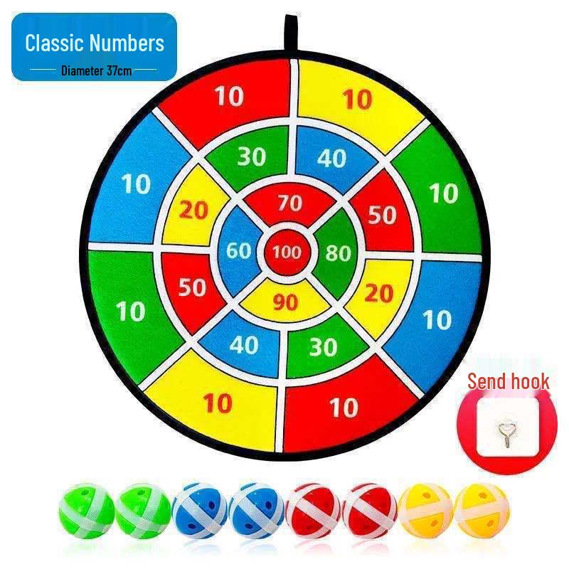 Dartboard Sticky Ball Toy for Kids: Sports, Educational, Parent-Child Fun