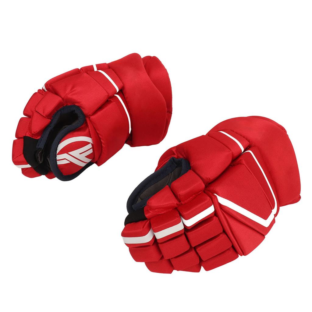 1 Pair Red Ice Hockey Gloves Hand Protection Adult Ice Hockey Gloves for Roller Skating 8 inches