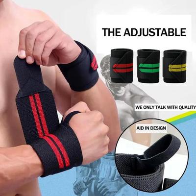 1PCS Fitness Wristbands Regulowane podnoszenie ciężarów Elastyczne treningi siłowe Wsparcie nadgarstka Ochraniacze sportowe Opaski na nadgarstek Kompresy R4P5