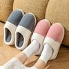 Heel Cotton Slippers Home Thermal Rubber Platform Couple Indoor Non-slip Shoes Winter Wedding Slippers