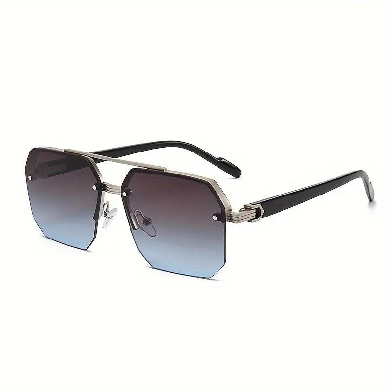 Classic Half-Frame Fashion Glasses for Men & Women - Vintage Style Slimming Effect for Driving & Outdoor Adventures Gradient