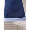 Herbst Baby- und Kleinkind Umlegekragen Hemd Patchwork Top + Denim Schlaghose Zweiteiler