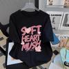 Butterfly Printed Cotton Short-sleeved T-shirt Women's Summer New Design Sense Fashionable Versatile Large-size Half-sleeved Top