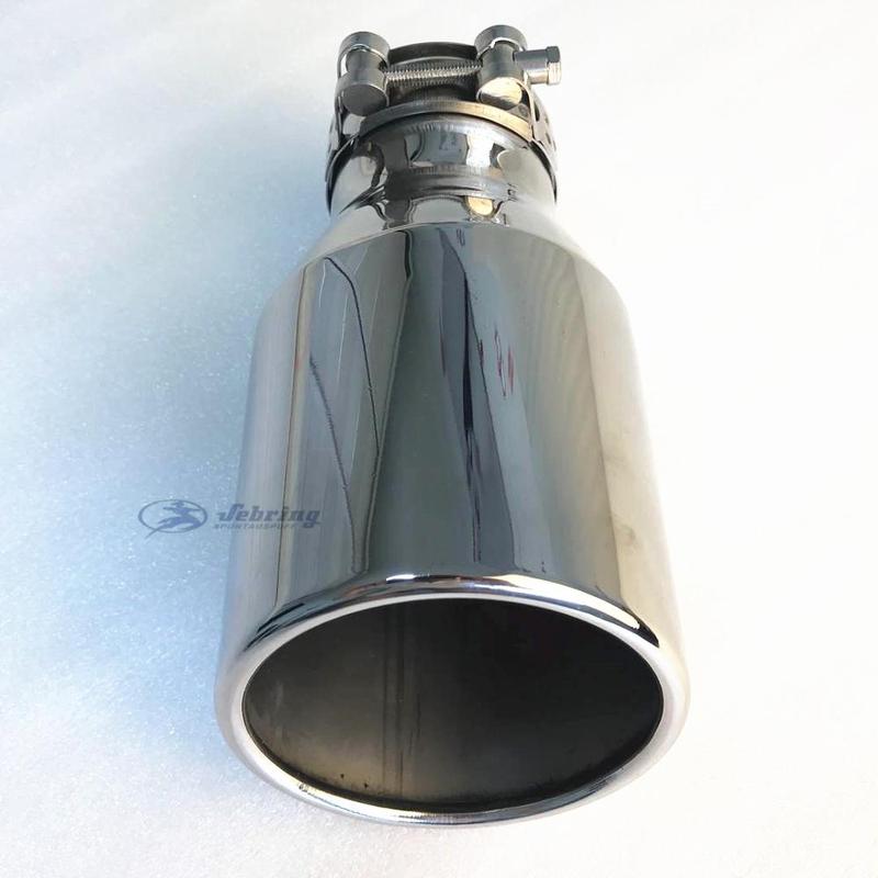 Automobile Muffler Modified Tail Pipe Stainless Steel Silver Large Caliber 114 Universal Tail Throat Oblique Exhaust Head Slight