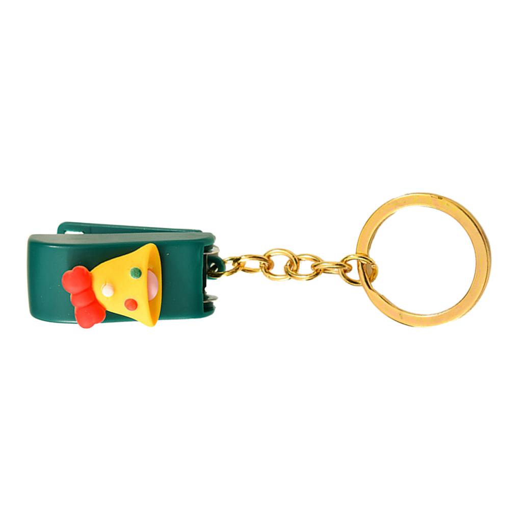 Stapler Multipurpose Cute Cartoon 10 Sheets Capacity Small Manual Table Stapler with Keychain for Christmas Present School