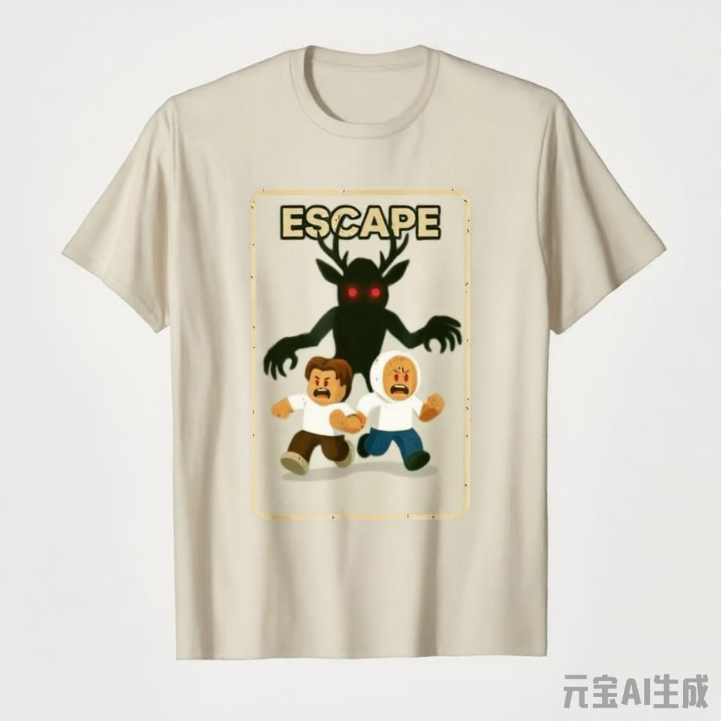 

Run - 99 Nights Halloween Gamer Deer in The Forest Kids Meme T-shirt for Men Women 100% Cotton T Shirts Short Sleeve Tops 4XL