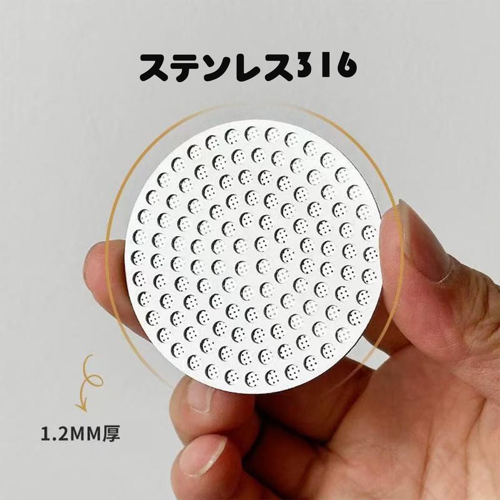 Lazysong 58mm Double-Layer Espresso Pack Screen, Reusable Coffee Filter for Espresso Portafilter Basket, Stainless Steel Fine Coffee Filter Mesh