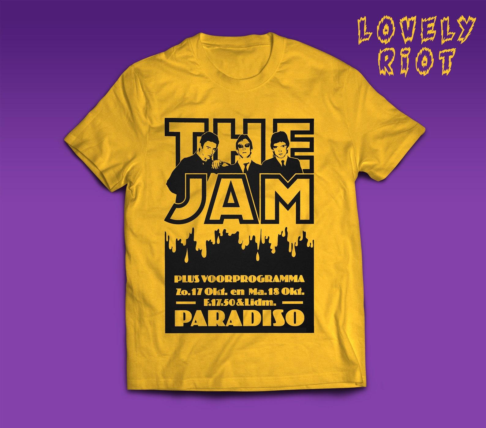 Vintage tee, Retro 70s/80s Punk & Mod-Inspired Tee – British Rock Era Paradiso Concert, Punk Rock, Mod, The Jam, Britpop S