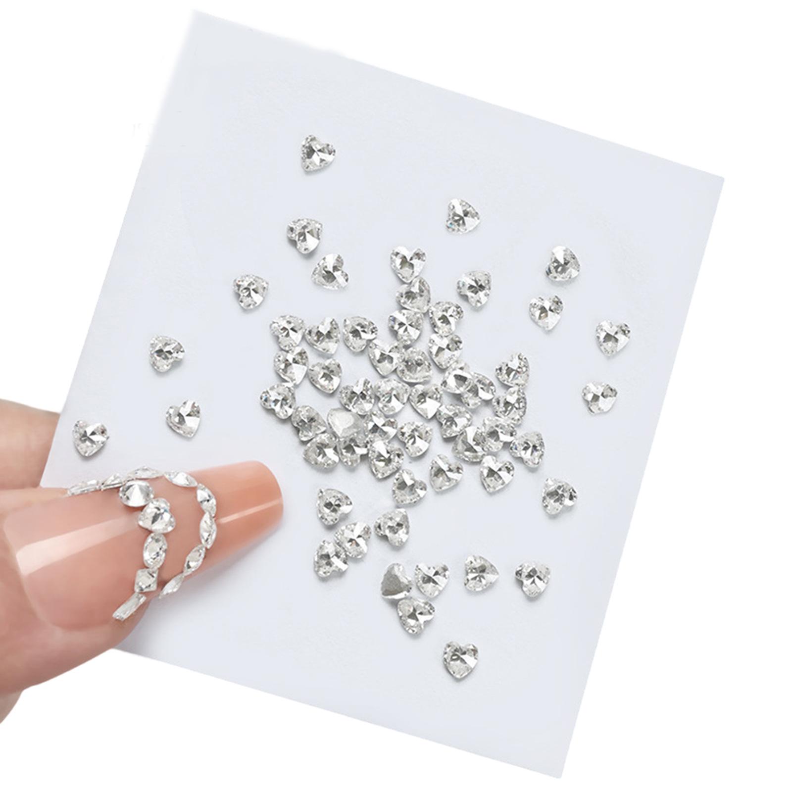 

50 шт. Подвески для нейл-арта, круглые стразы для ногтей, плоское дно, хрустальные камни, украшения для акриловых ногтей 6