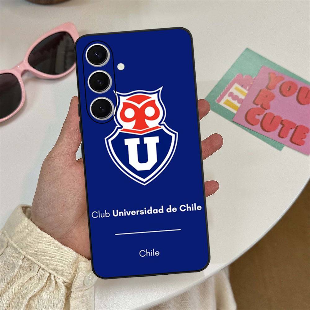Chile U-University Logo Phone Case For Samsung S 24 Fe 25 Ultra Plus 20 Lite 21 30 22 23 24 22 Ultra 5G Fundas