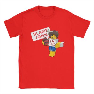 Blame John Forsaken Shedletsky T-Shirts Unisex  Vintage Cotton Tee Shirt Crew Neck Short Sleeve T Shirt 4XL 5XL Tops