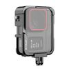 For Insta360 Ace Pro PULUZ Metal Protective Cage Adapter Frame (Black)
