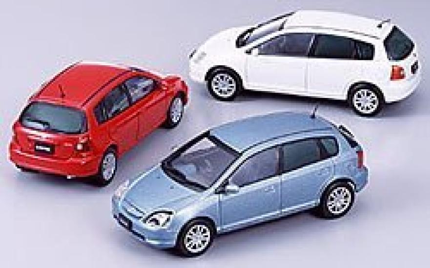 

Ebro Honda New Civic Red 43146 Завершенный продукт 1/43 красный