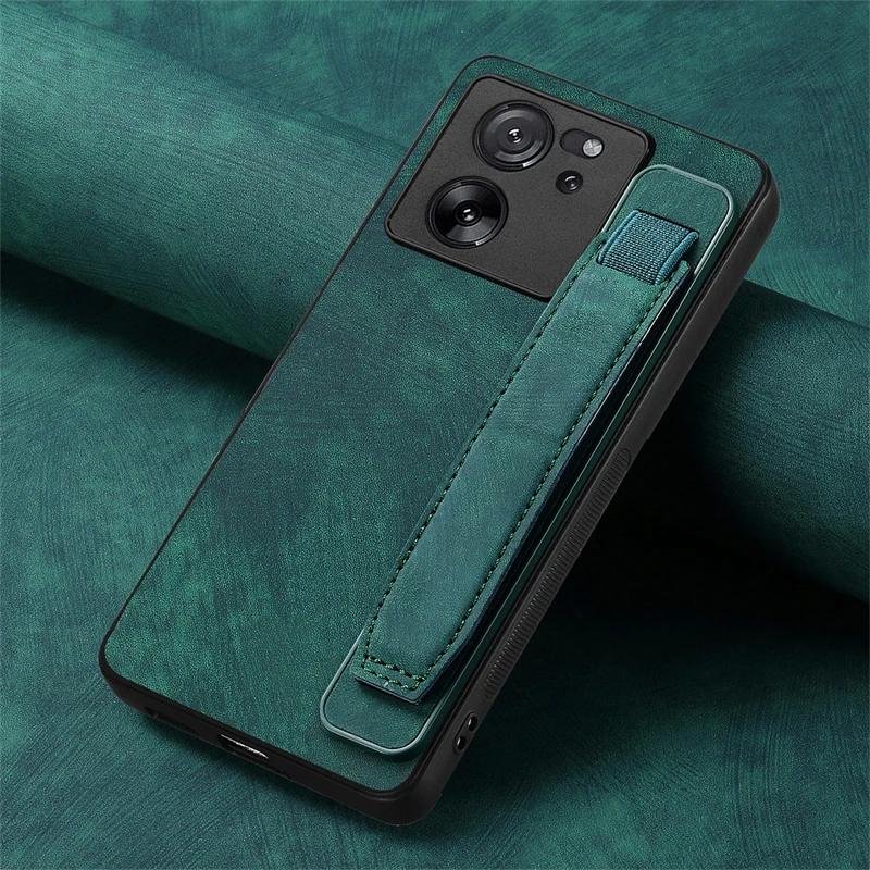 Leather Case For Xiaomi 15T 14T 13T 12X 11T 13 12 Mi 11 Lite 5G NE 10T Pro 11i Wrist Strap Holder Silicone Case Back Cover Funda