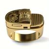 Men's Trendy Fashionable Copper Ring, Cool and Creative Simulation Lighter Design Rotatable Ring