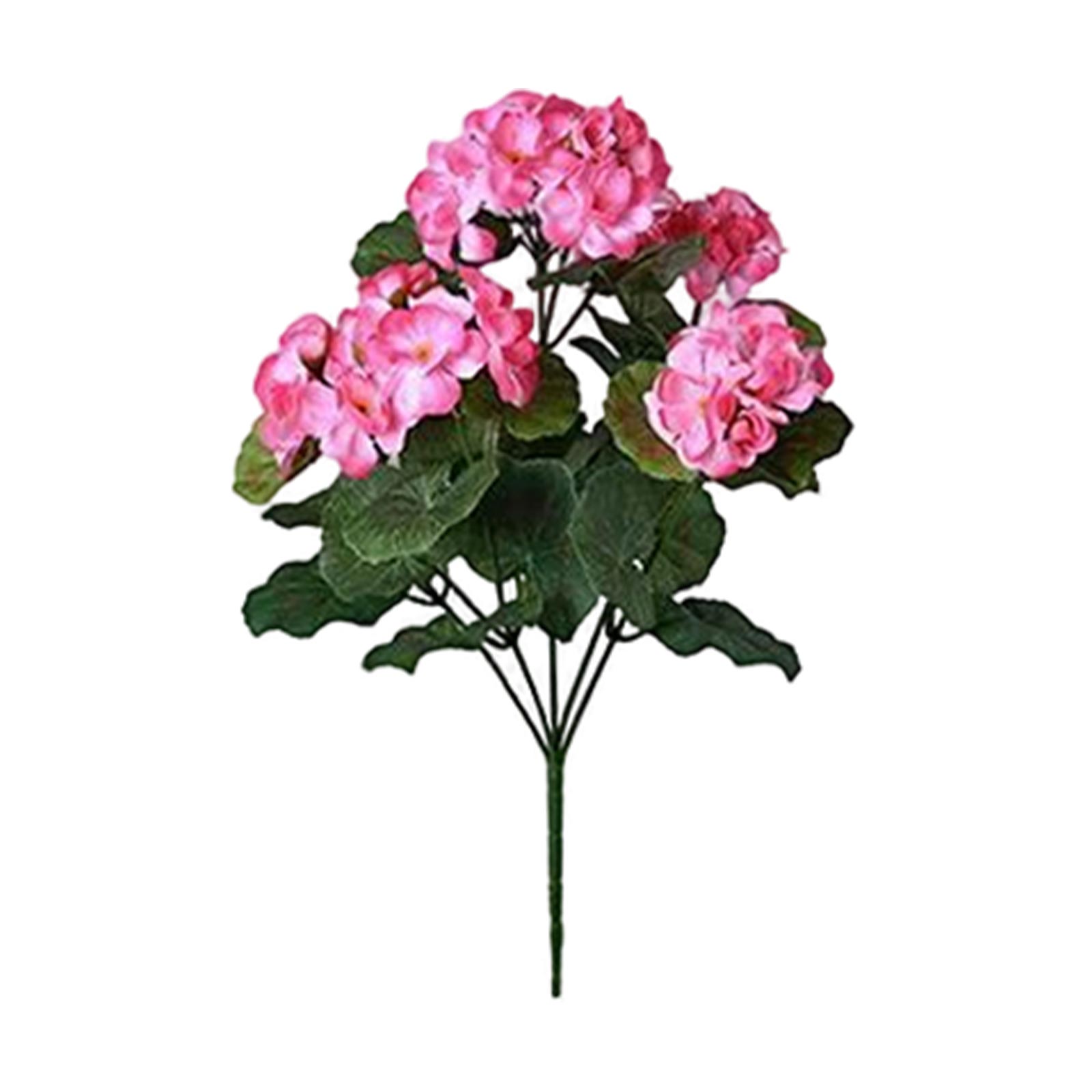 

Red Artificial Flowers Of Crabapple And Geranium, Single Stem One Size рожевий