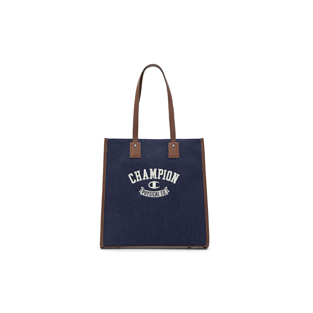 Champion FW24 Campus Tote Vintage Letter Texture Embroidered Logo Design Casual Simple Daily Commuting Fashion Versatile Unisex Shoulder Bag U4CACPU19