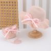 Kid Baby 2 Pieces Set Straw Hat and Handbag Summer Little Girl Children Bowknot Sun Cap Panama For Outdoor Beach Party Holiday