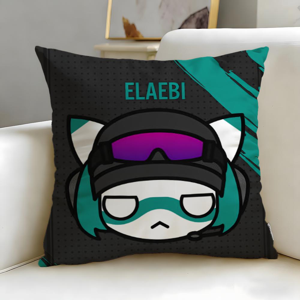 popular game character DOKKAEBI Cushion Cover Soft  EasyWash Pillow Case  Versatile for Couch Bed Travel and Office