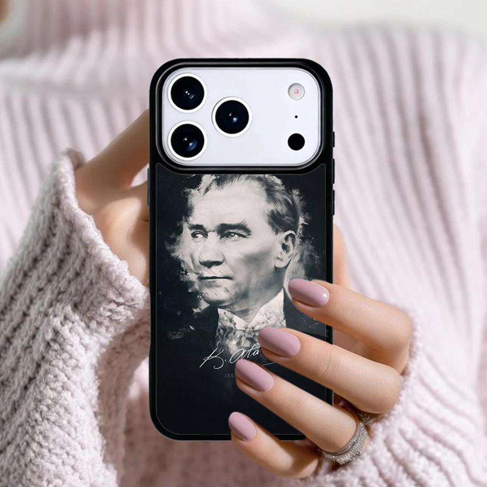 Mustafa Kemal Ataturk Unterschrift Handyhülle Für Apple iPhone 17 Air 16E 15 14 Plus 13 12 11 Pro Max Mini Funda Abdeckung