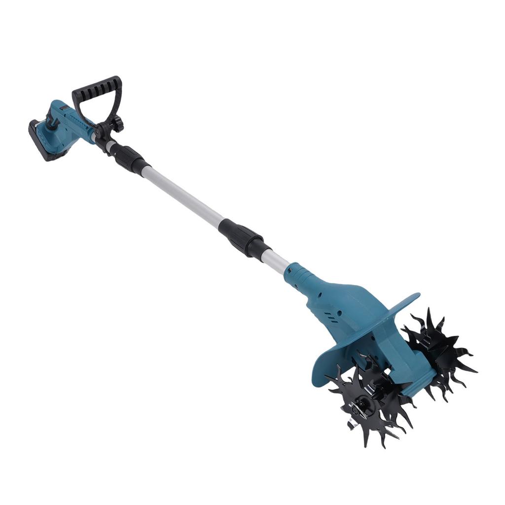 Cordless Handheld Tiller 3 Sections Folding Digital Display Electric Cultivator Rototiller for Gardening Soil