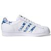 Adidas Superstar White Blue Splatter Unisex Sneakers Cloud-White Gold-Metallic FY7713