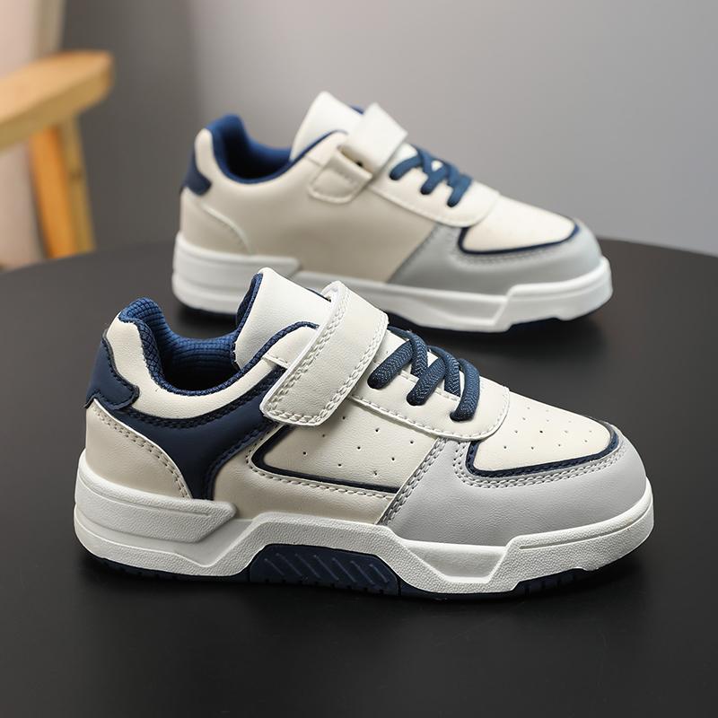 Children's Fashionable and Convenient Velcro Casual Sports Shoes Thick Soled Children's Skateboarding Shoes 28-39