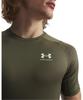 Under Armour UA HG Armour Comp SS 1361518 390 Marine OD Green White S