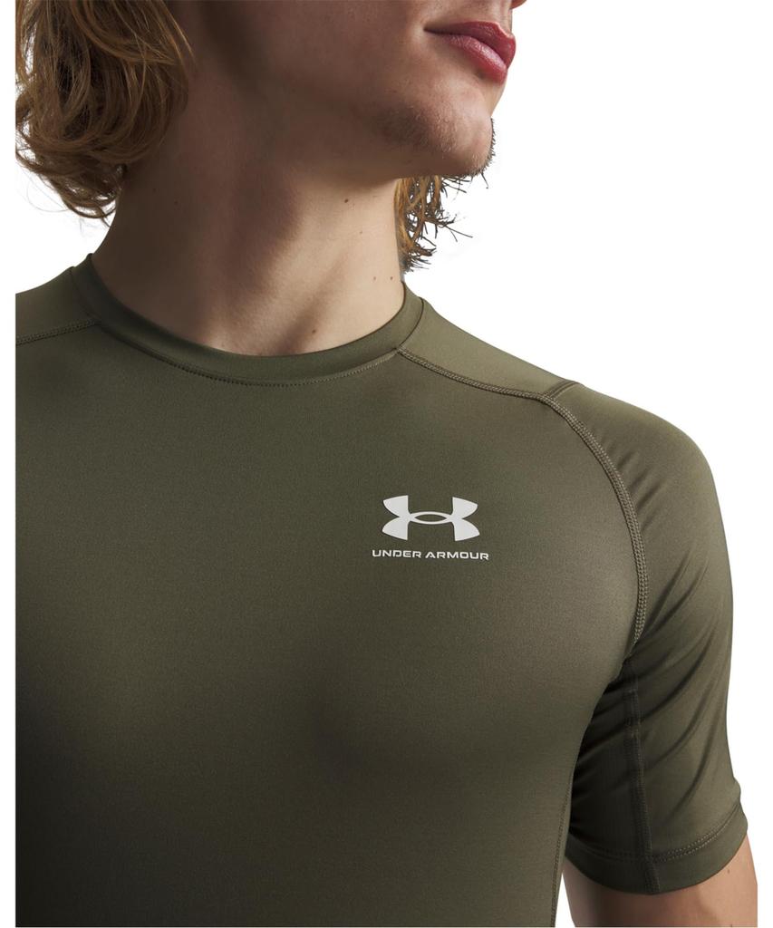 Under Armour UA HG Armour Comp SS 1361518 390 Marine OD Green White S