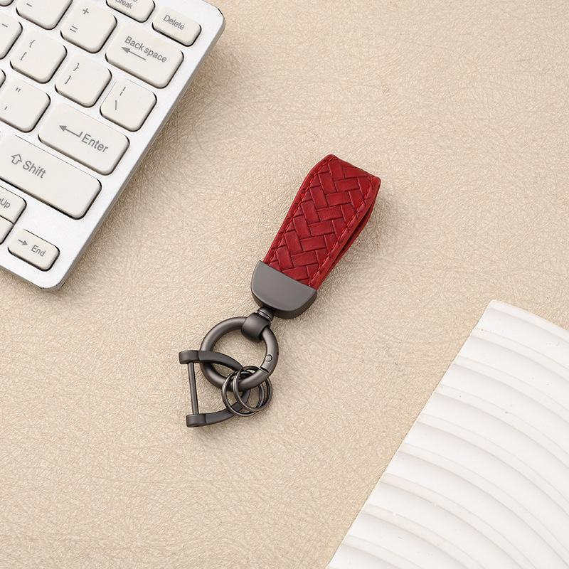 Cross-border Year of the Horse Car Home Keychain Wrist Rope Motorcycle Pendant Men's and Women's Metal Braided Rope Bag Key Chain