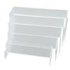 5pcs Clear Acrylic Retail Display Stands Plinth 18cm-26cm 4mm