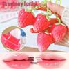 Strawberry Keychain Lip Balm: Creative Fruit-Shaped Moisturizer for Autumn/Winter Students