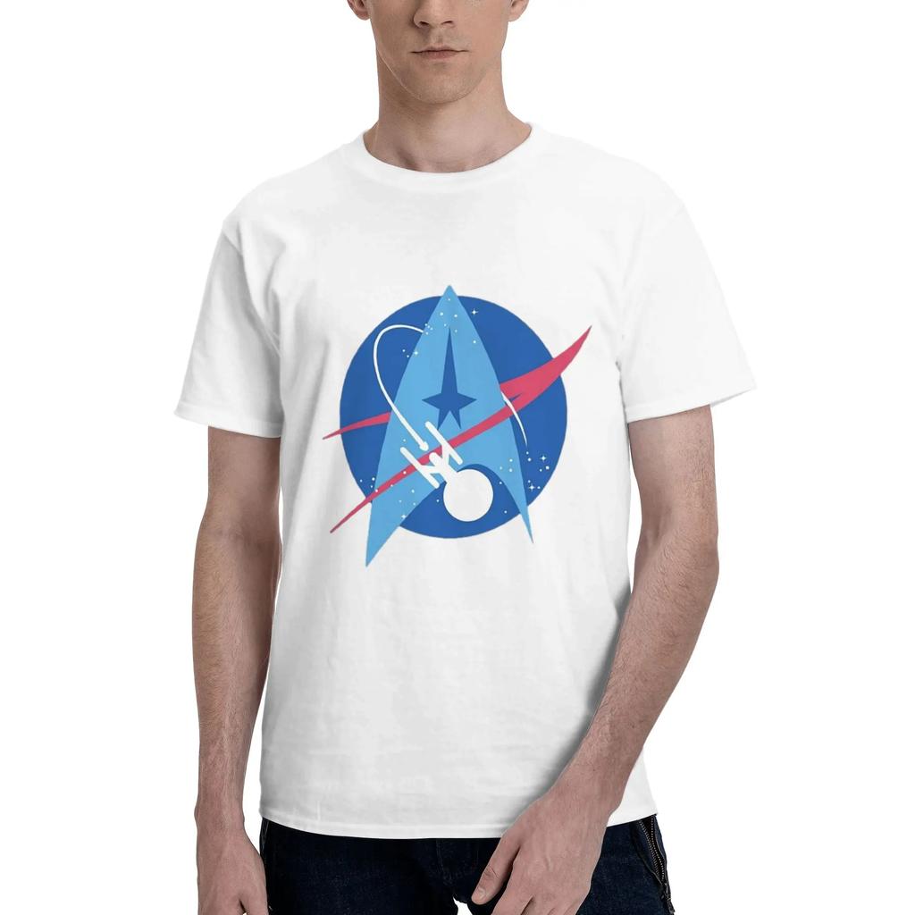 Star Treks Science Fiction TV Series 100 Cotton TShirt Mens Classic T Shirts Men Crew Neck Short Sleeve S6XL